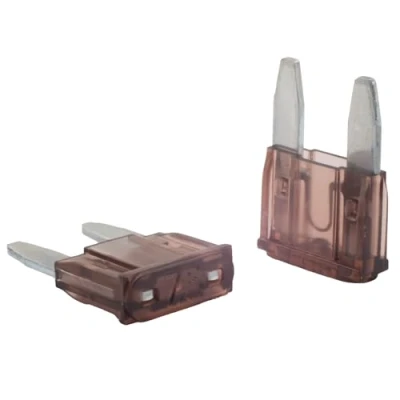 Afbeelding van SeKi 5 stuks platte mini zekeringen 7,5 A bruin 32 V/DC voor boot, aanhanger, vrachtwagen, caravan