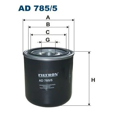 Afbeelding van FILTRON AD 785/5 Luchtdroger, pneumatisch systeem RENAULT TRUCKS: Midlum