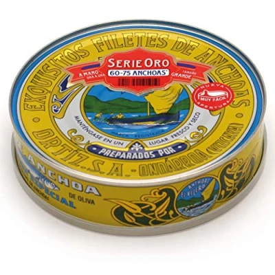 Afbeelding van Ansjovisfilets met olijfolie, 450 g, Ortiz Serie Oro (67 75 stuks)