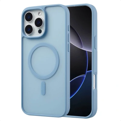 Afbeelding van imoshion Hoesje Geschikt voor iPhone 16 Pro Max Color Guard Backcover MagSafe Lichtblauw