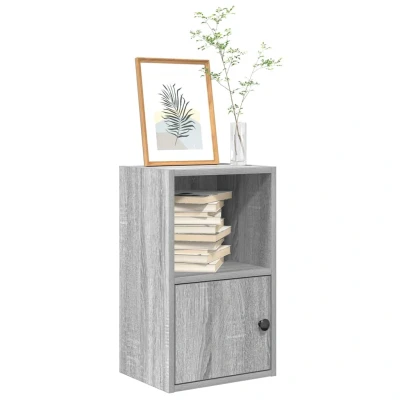Afbeelding van vidaXL Boekenkast 31x24x52 cm bewerkt hout grijs sonoma eikenkleurig