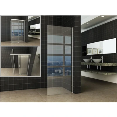 Afbeelding van Wiesbaden Side zijwand voor Softclose 2.0 schuifdeur en Slide nisdeur 90 cm 8 mm Nano