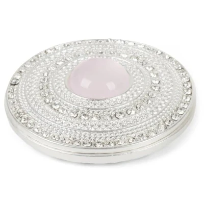 Afbeelding van styleBREAKER 05050082 Ronde Magnetische Broche Voor Vrouwen met Grote Parel en Strass, Sjaals, Sjaals of Poncho&#039;s, Hanger 05050082, metaallegering + strass