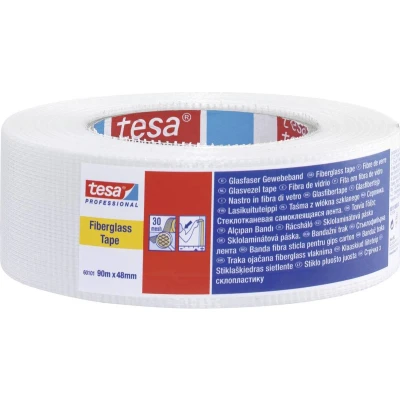 Afbeelding van tesa 60101 00002 00 Textieltape Professional Wit (l x b) 90 m 48 mm 1 stuk(s)
