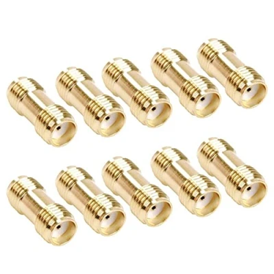 Afbeelding van TengKo SMA bus naar RF coax adapter vergulde coaxadapter voor wifi antenne, draadloze signaalrepeater (10 stuks)