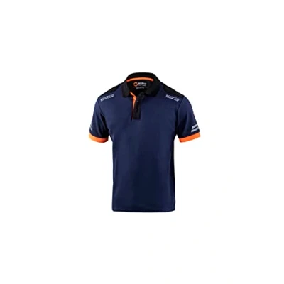Afbeelding van Sparco TECH Polo Marineblauw/Oranje maat XXL