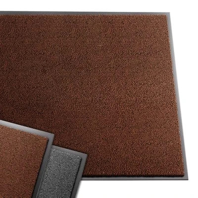 Afbeelding van VOUNOT Deurmat voor binnen en buiten, antislip, stofdicht, waterdicht, wasbaar, 90 x 150 cm, bruin