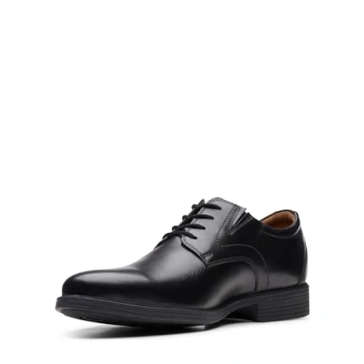 Afbeelding van Clarks Whiddon Plain Derby Herenschoenen, Oxford Zwart leer, EU 41, leder