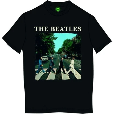 Afbeelding van The Beatles Abbey Road &amp; Logo Heren T shirt 5XL Zwart