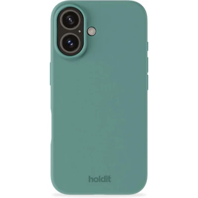 Afbeelding van Holdit Hoesje Geschikt voor iPhone 16 Siliconen Silicone Case groen