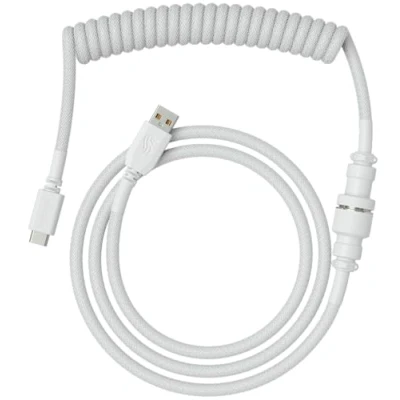 Afbeelding van Glorious Gaming Premium spiraaltoetsenbordkabel, vergulde USB A (PC) naar C (toetsenbord), knoopvrij, dubbele gevlochten huls, 5 polige luchtvaarttussenaansluiting, Crimson Red