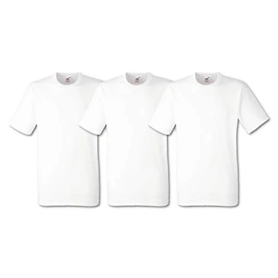 Afbeelding van Fruit of the Loom Set van 3 T shirts voor heren, Navy Blauw