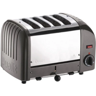 Afbeelding van Dualit 4 Slot Vario Metallic Charcoal Broodrooster