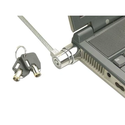 Image de Lindy Notebook Security Cable Barrel Key Lock Câble de sécurité 1.6 m
