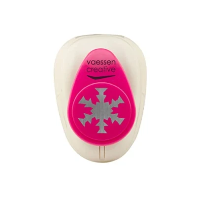 Afbeelding van Vaessen Creative Craft Paper Punch Medium sneeuwvlok voor knutselprojecten, scrapbooking, kaarten maken, meerkleurig, 7,3 x 5,3 5 cm