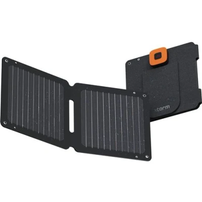 Afbeelding van Xtorm Draagbaar Zonnepaneel Opvouwbaar 14W Solar Panel SolarBooster Outdoor / Kamperen zonneenergie Flexibel Monokristallijn EFTE Zwart