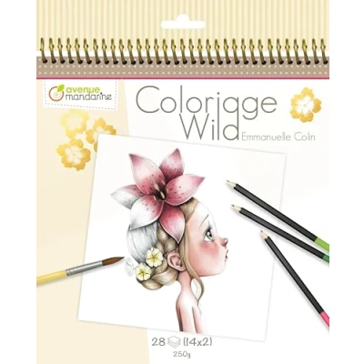 Afbeelding van Coloriage Wild 1 Coloring Book Emmanuele Colin Kleurboek voor volwassenen