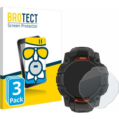 Afbeelding van BROTECT Schutzglas Schutzfolie Displayschutz Display Schutz Glas Folie matt, Smartwatch beschermfolie, Grijs