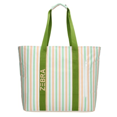 Afbeelding van Zebra Trends Sally Strandtas Vrolijke Prints Praktisch Vakken Natgoedvak Antidiefstalvak Retro Stripes