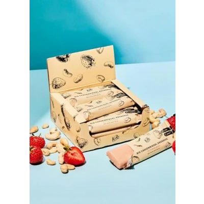 Afbeelding van KoRo Bio vegan cashewreep aardbei 12 x 50 g