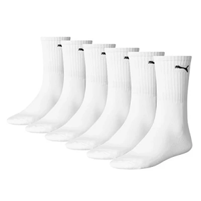 Afbeelding van Puma sport cush crew 6 Pack wit Maat: 43 46