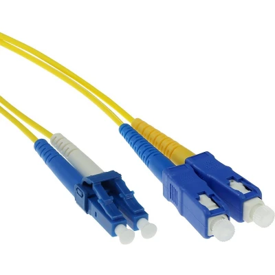Afbeelding van ACT RL8951 Glasvezel Patchkabel Duplex LSZH Singlemode LC/SC 9/125µm OS2 1,5 meter