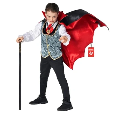 Afbeelding van Morph vampierkostuum voor kinderen, jongens, Dracula kinderkostuum, Halloween, maat S