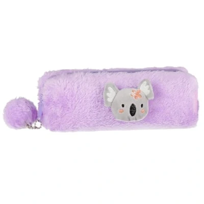 Afbeelding van Koala pluchen etui voor meisjes, met rits 23x8x5cm