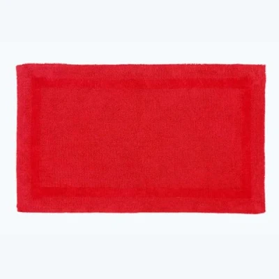 Afbeelding van Homescapes XXL badmat rood 70x120 cm gemaakt van 100% katoen