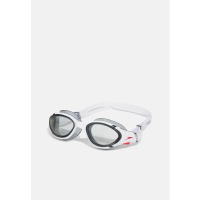 Afbeelding van Speedo Biofuse Unisex Zwembril, Maat: One Size, White/red/light smoke