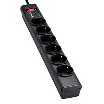 Image de Eaton Protection Strip contre les surtensions CA 220 250 V 2500 Watt connecteurs de sortie : 6 noir