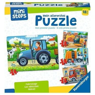 Afbeelding van Ravensburger ministeps 4194 Mein allererstes Puzzle: Fahrzeuge 4 erste Puzzles mit 2 5 Teilen, Spielzeug ab 18 Monate