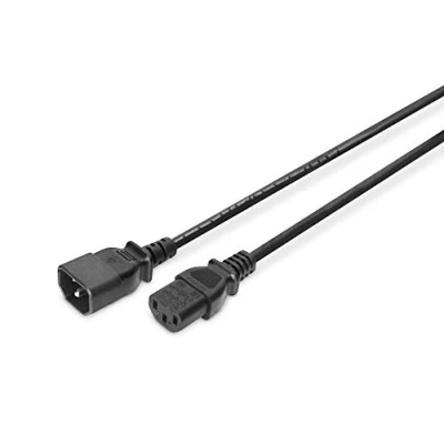 Afbeelding van Digitus Stroom Kabel [1x Apparaatstekker, male C14 1x female C13 10A] 5.00 m Zwart