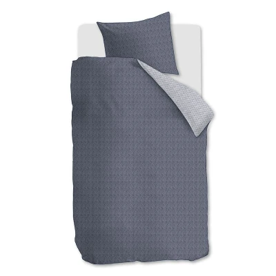 Afbeelding van Riviera Maison Twisted dekbedovertrek Eenpersoons 140x200/220 Blauw