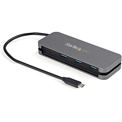 Afbeelding van USB Hub Startech HB30CM3A1CB Black Grey Black/Grey