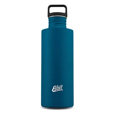 Afbeelding van Esbit Sculptor Waterfles 1 Liter Blauw RVS Drinkfles Lusdop