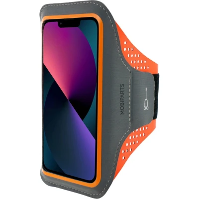 Afbeelding van Mobiparts Comfort Fit Sport Armband Apple iPhone 13 Mini Neon Orange