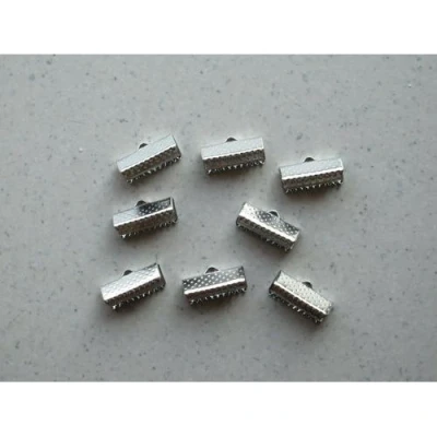 Afbeelding van Koordsluiting klem met oog 16x6mm platinum 8ST 12319 1903