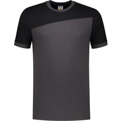 Afbeelding van Tricorp T shirt Bicolor Naden 102006 Donkergrijs / Zwart Maat XL