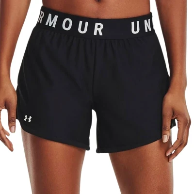 Afbeelding van Under Armour PLAY UP 5IN Korte broeken, Dames, Maat: Large, Black/white