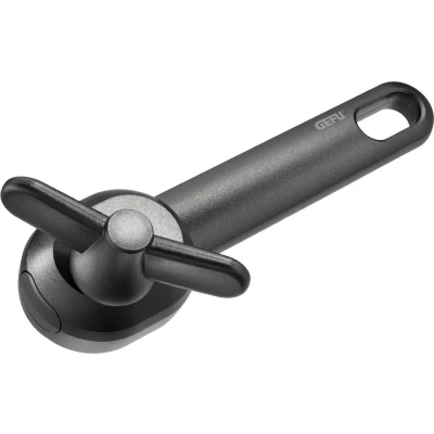 Afbeelding van Blikopener, Ergonomisch design, Hoogwaardig messenstaal, 17.5 cm, Geschikt voor links en rechtshandigen GEFU ONTOP