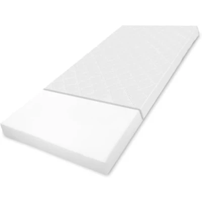 Afbeelding van Kinderwagen Matratze 90x50 cm Stubenwagen Rechthoekig Beistellbed Babymatras Wit
