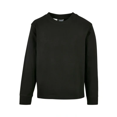 Afbeelding van Urban Classics Kinder BOXY Heavy Longsleeve voor kinderen, Maat: 134/140, Black