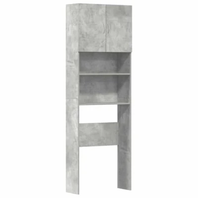 Image de vidaXL Meuble de machine à laver gris béton bois d&#039;ingénierie859130