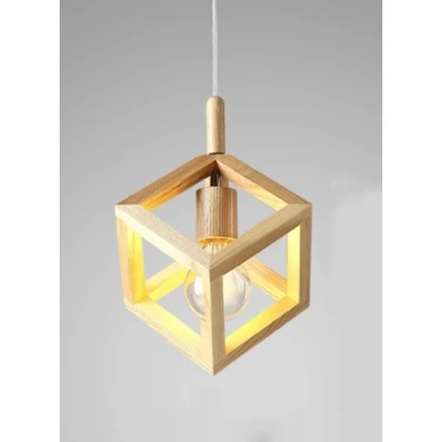 Afbeelding van Houten Design Hanglamp, E27 Fitting, 20x16cm, Naturel