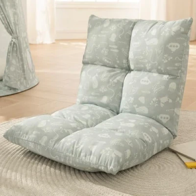 Afbeelding van howa 2 in 1 Kinderfauteuil + Kinderlounger Vloerstoel vor Kinderen 6 voudig verstelbare rugleuning &quot;seaworld&quot; 86022