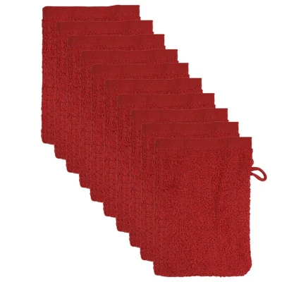 Afbeelding van 10 x The One Towelling washandje 15x21 Burgundy