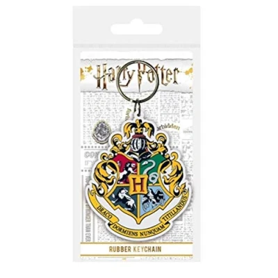 Afbeelding van Pyramid International Harry Potter rubberen sleutelhanger met Hogwarts wapen officieel product