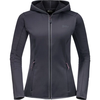 Afbeelding van Jack Wolfskin Baiselberg Hooded FZ Outdoorvest voor Dames Maat S