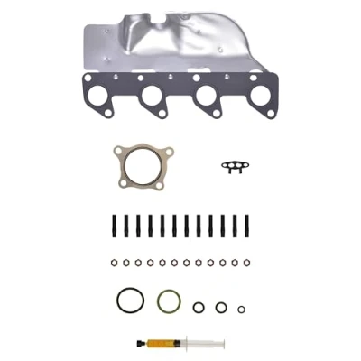 Afbeelding van AJUSA JTC11706 Turbocharger, montageset with studs, syringe oil Met pakkingen montagehandleiding VOLKSWAGEN: Golf 6, Touran I